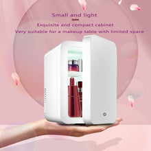 Load image into Gallery viewer, Mini Makeup Fridge Portable Cosmetic Refrigerator Cooler and Warmer Freezer for Perfume Beauty Skincare Products