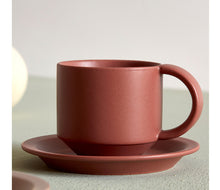 Load image into Gallery viewer, Velvet Ceramic Coffee Mug With Tray

