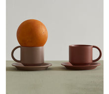 Load image into Gallery viewer, Velvet Ceramic Coffee Mug With Tray
